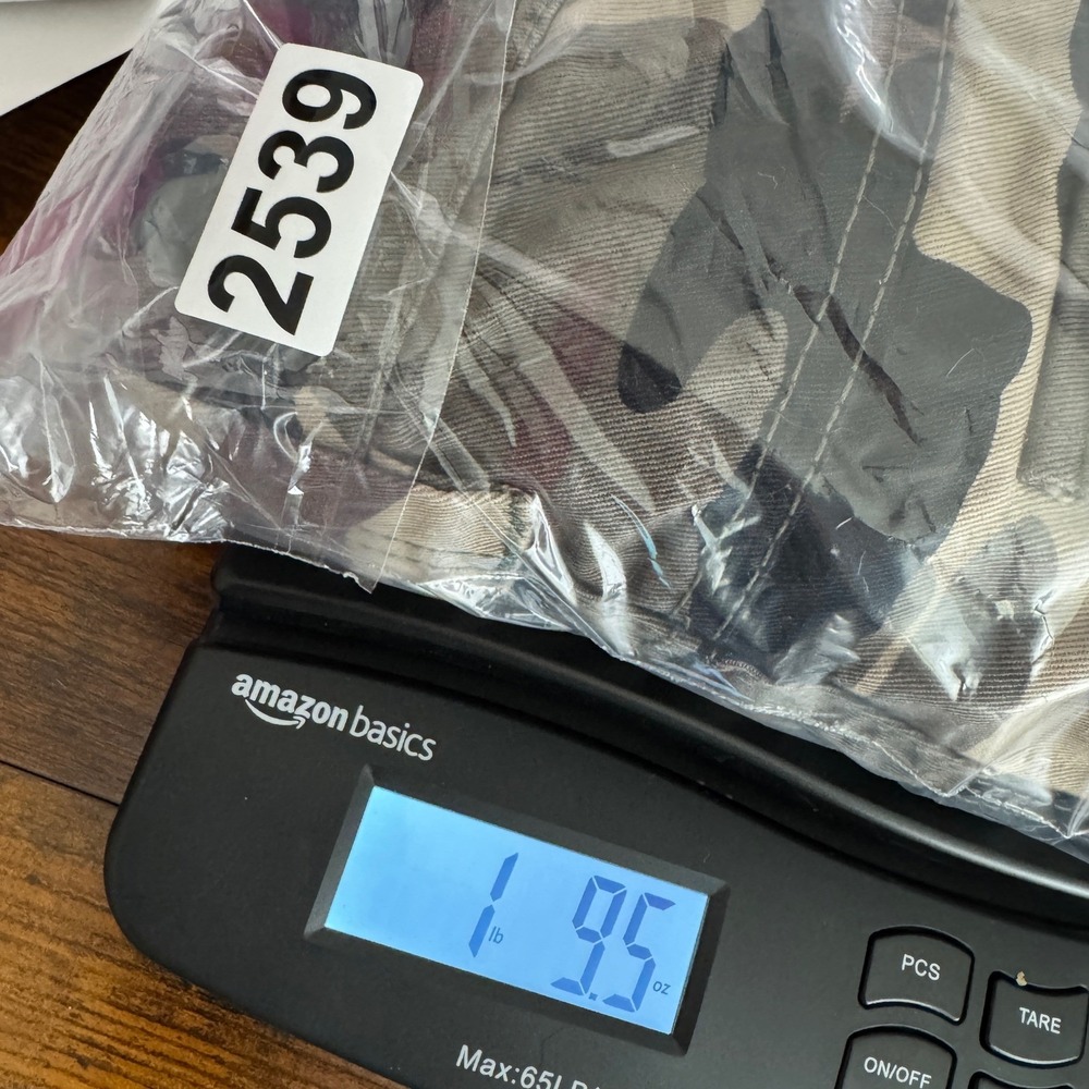 Matchstick Mens Camo Cargo Pants Brown Tan Multi Pocket Utility Trousers Size 28 - Picture 8 of 8